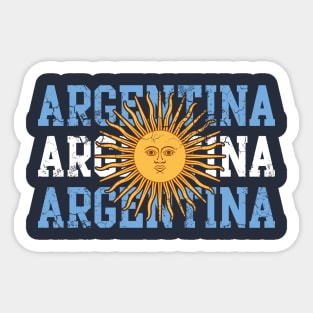 Argentina Flag Design Family Heritage Home Sticker